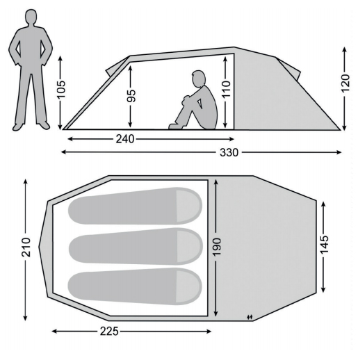 Stoic - Ultevis - 3-persoonstent