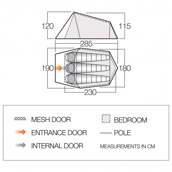 Vango - Soul 300 - Tenda a 3 posti