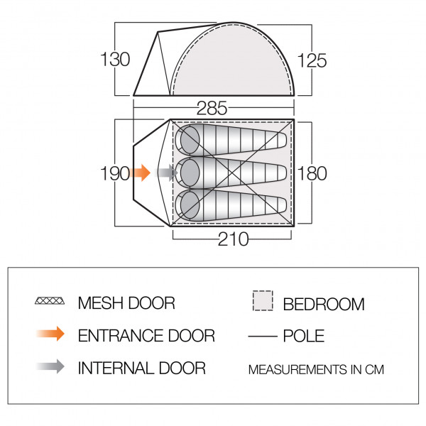 Vango - Alpha 300 - 3-persoonstent