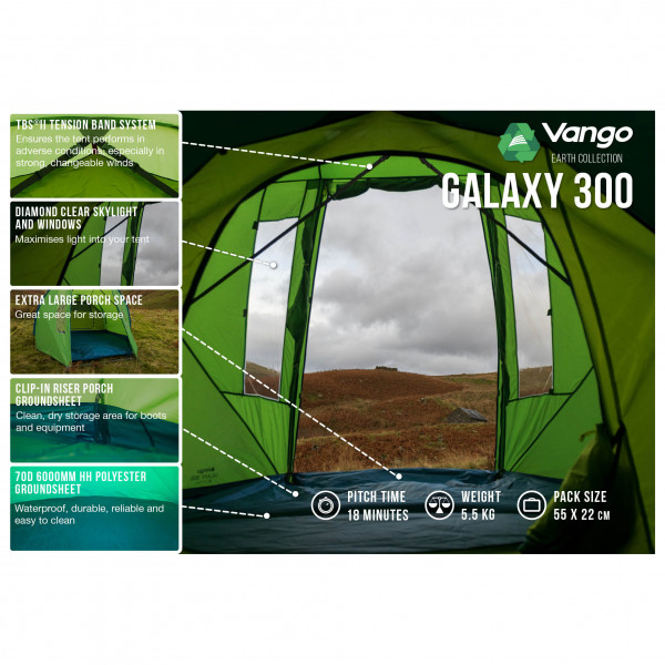 Vango - Galaxy 300 - 3-personers telt