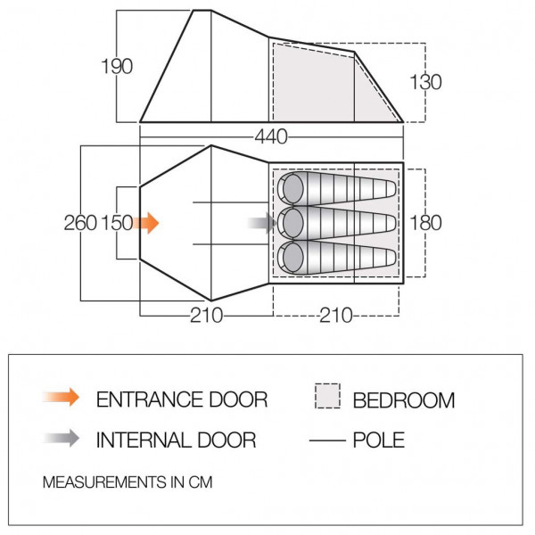 Vango - Galaxy 300 - 3-personers telt