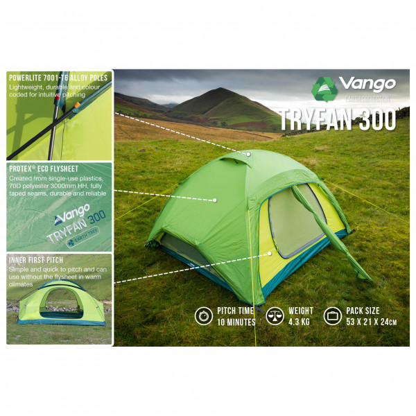 Vango - Tryfan 300 - Tenda a 3 posti