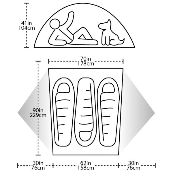 Big Agnes - Copper Spur HV3 Expedition - 3-mannatält