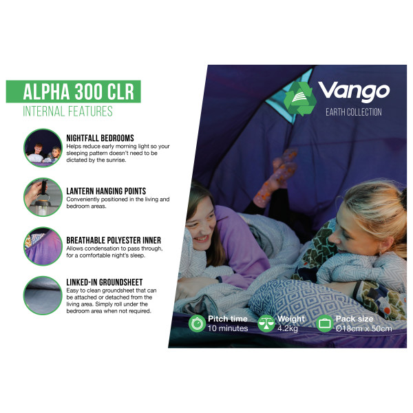 Vango - Alpha 300 CLR - 3-mannatält