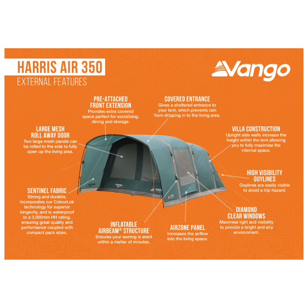 Vango - Harris Air 350 - 3-mannatält