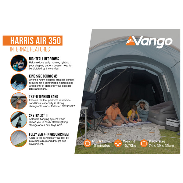 Vango - Harris Air 350 - 3-mannatält