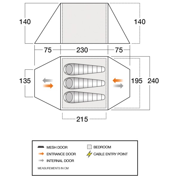 Vango - Classic Instant 300 - Tenda a 3 posti