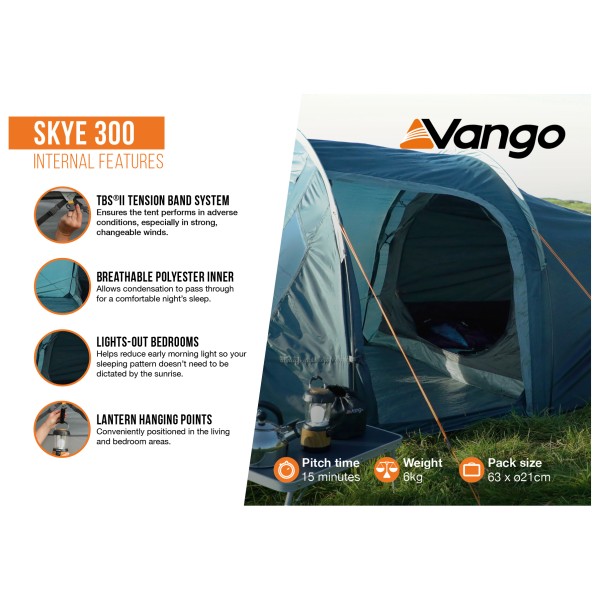 Vango - Skye 300 - Tienda de campaña 3 personas