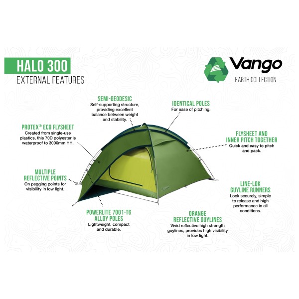 Vango - Halo 300 - 3-Personen Zelt