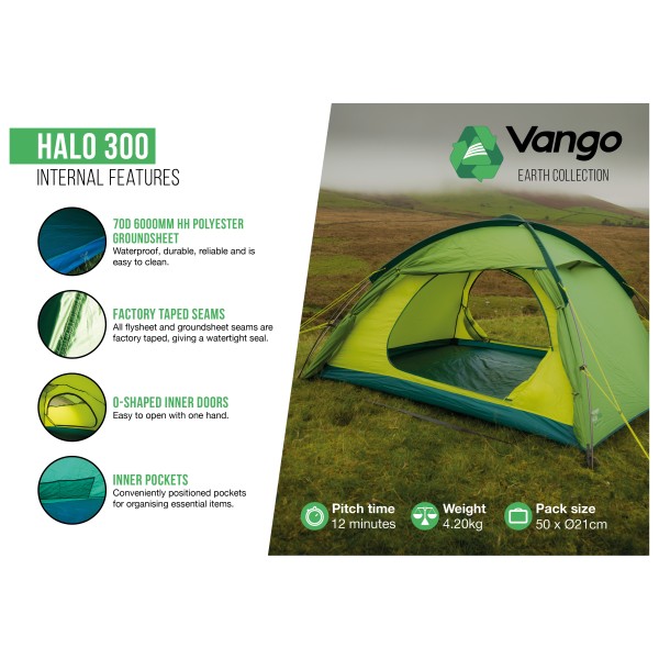 Vango - Halo 300 - 3-Personen Zelt