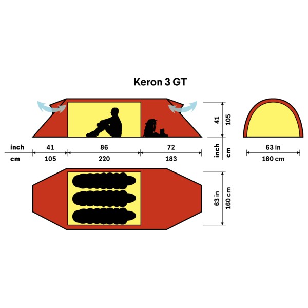 Hilleberg - Keron 3 GT - 3-persoonstent