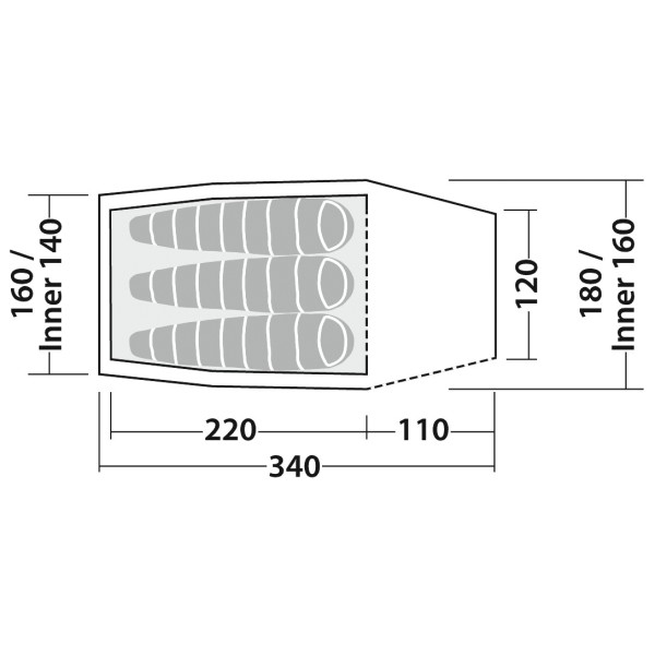 Robens - Sprinter 3 Lw - 3-persoonstent