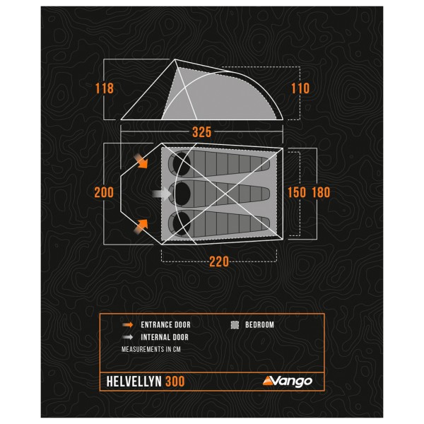 Vango - Helvellyn 300 - 3-person tent
