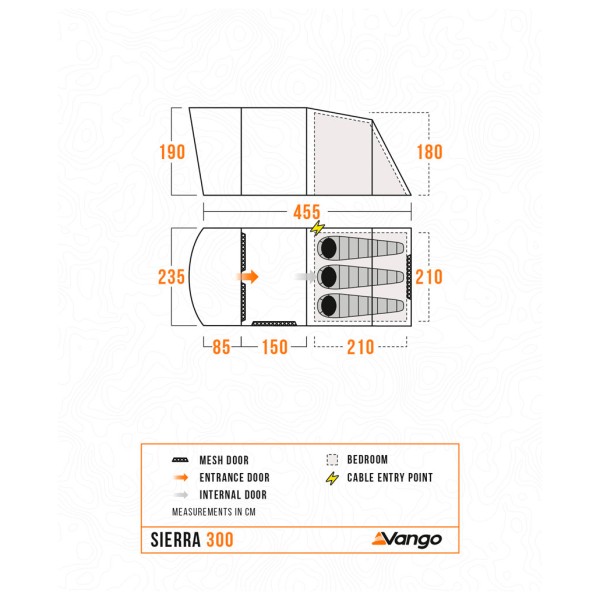 Vango - Sierra 300 - 3-person tent