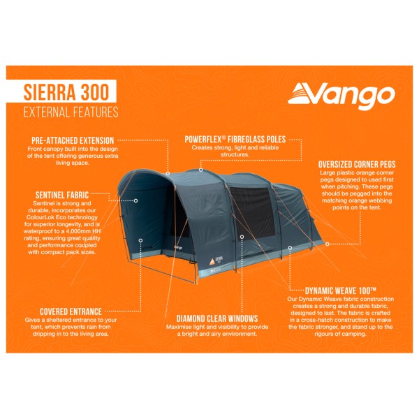 Vango - Sierra 300 - 3-persoonstent
