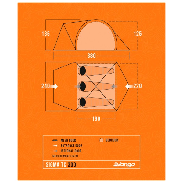Vango - Sigma TC 300 - Tenda a 3 posti