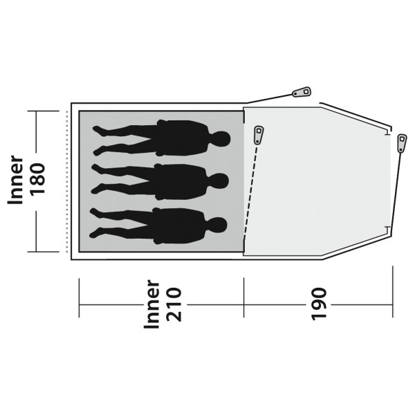 Outwell - Earth 3 Plus - 3-personers telt
