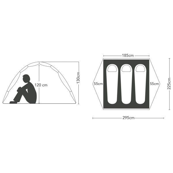 Stoic - NjavveSt. 3P - Tenda a 3 posti
