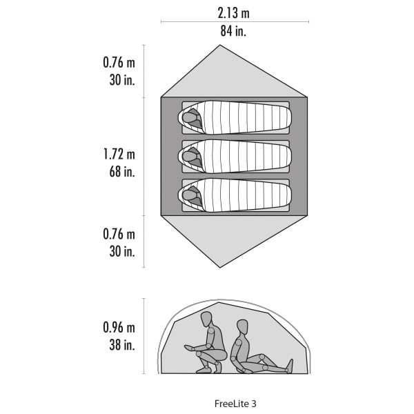 MSR - Freelite 3 Person Tent V4 - 3-mannatält