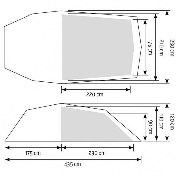 Bergans - Compact Light 4 - 4-persoonstent
