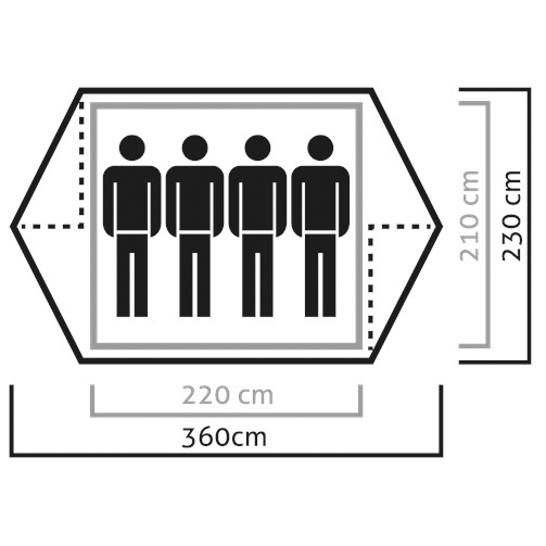 Salewa - Denali IV Tent - 4-personers telt