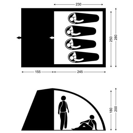 Salewa - Ambience Compact - Gruppetelt