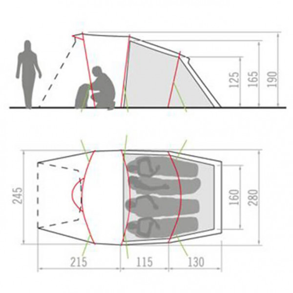 Vaude - Opera 4P - 4-mannatält
