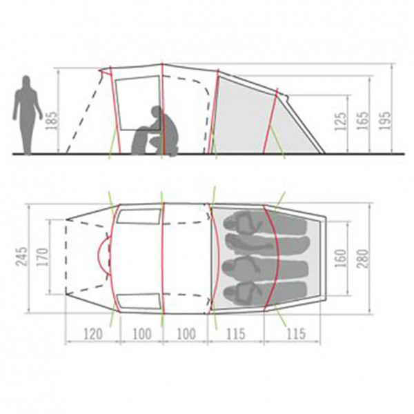 Vaude - Opera XT 4P - 4-person tent