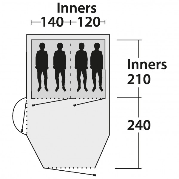 Outwell - Vacationer 400 - 4-mannatält