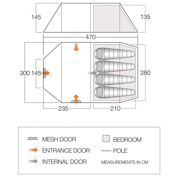 Vango - Kibale TC 450 - 4-mannatält