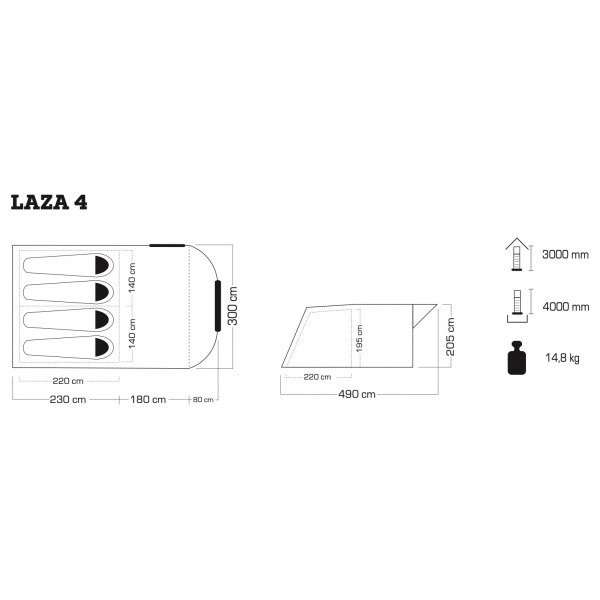 Ocampo - Laza 4 - 4-persoonstent