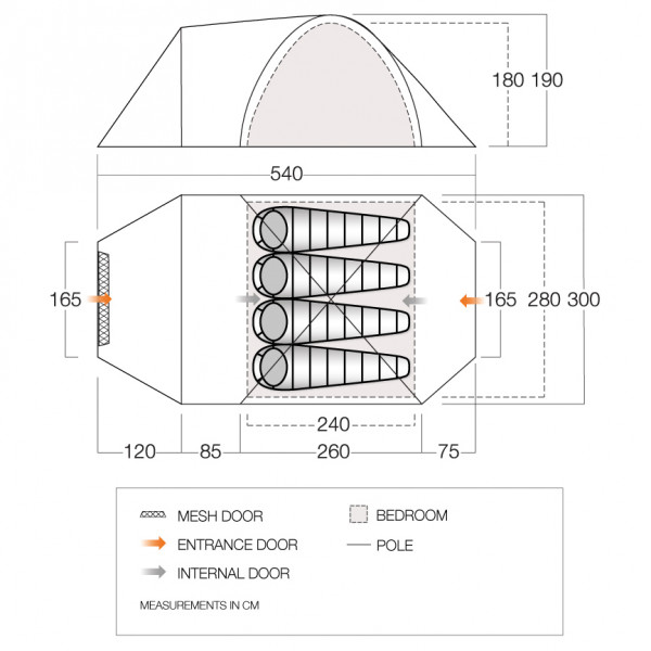 Vango - Mokala 450 - 4-persoonstent