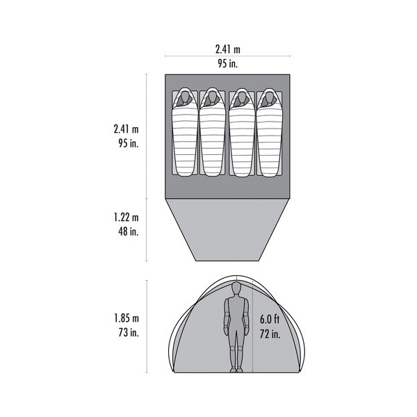 MSR - Habitude 4 - 4-persoonstent