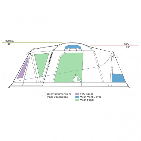 Zempire - Aerodome I Pro V2 - 4-mannatält