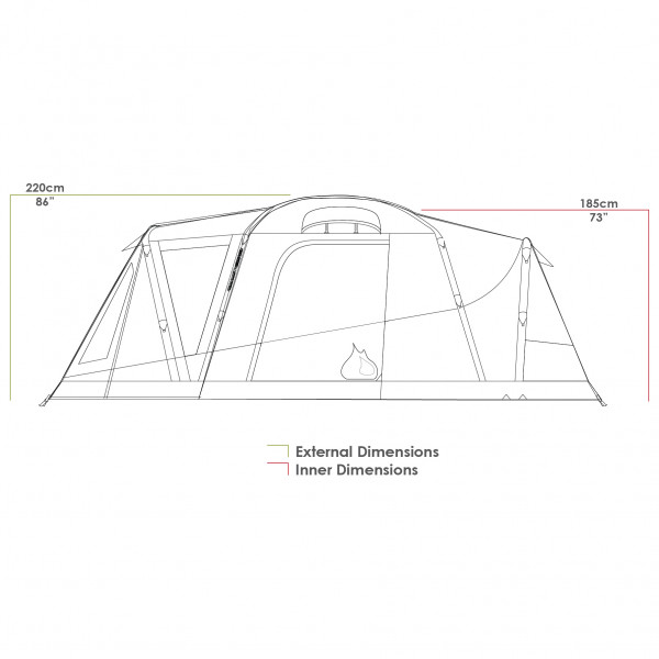 Zempire - Aerodome I Pro V2 - Tienda de campaña 4 personas