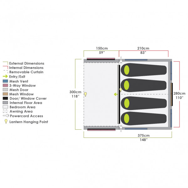 Zempire - Evo TS - 4-mannatält