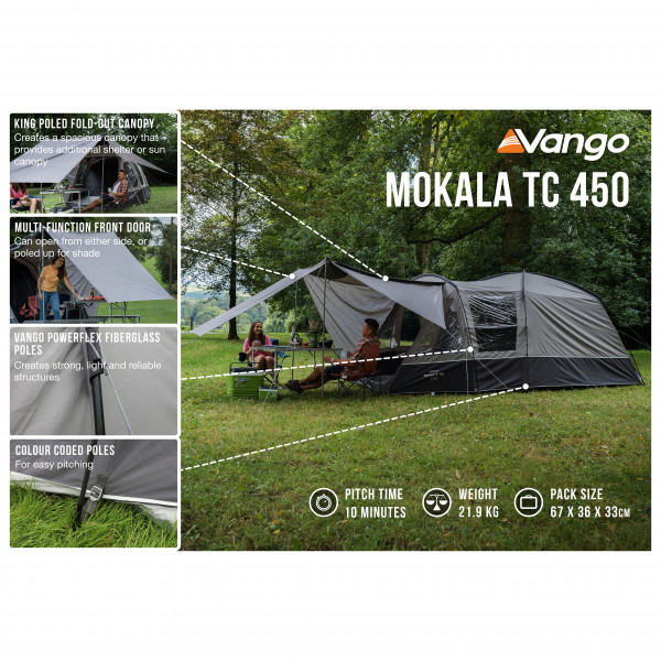 Vango - Mokala TC 450 - Tienda de campaña 4 personas