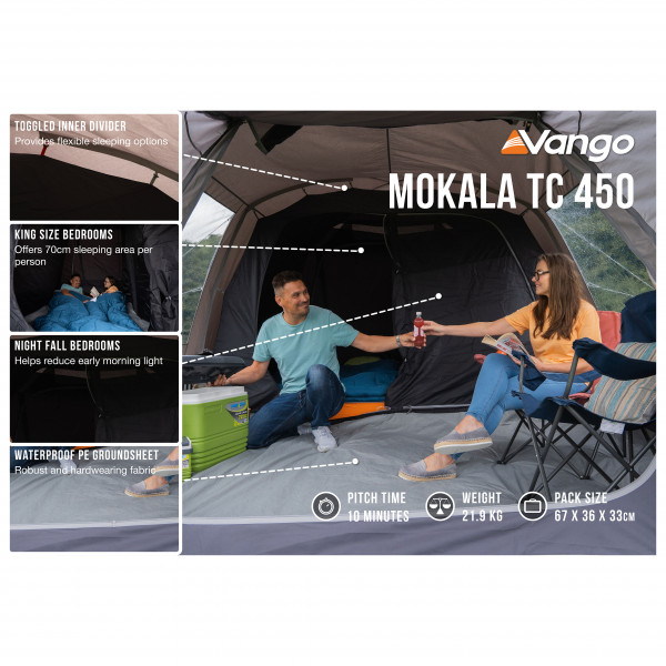 Vango - Mokala TC 450 - Tienda de campaña 4 personas