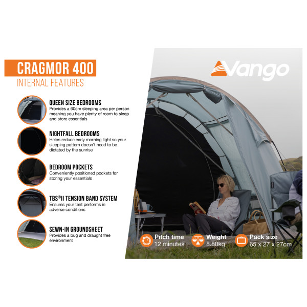 Vango - Cragmor 400 - 4-Personen Zelt