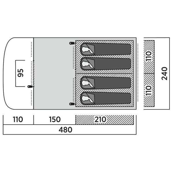 Easy Camp - Palmdale 400 - 4-persoonstent