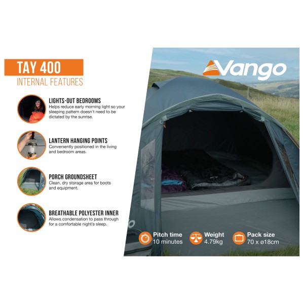Vango - Tay 400 - 4-personers telt