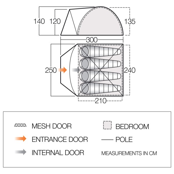 Vango - Tay 400 - 4-persoonstent