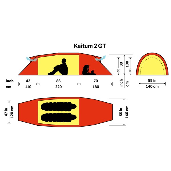 Hilleberg - Kaitum 4 GT - Tienda de campaña 4 personas