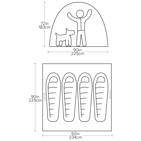 Big Agnes - Big House 4 - 4 henkilön teltta