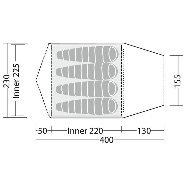 Robens - Lago Flex 4 - Tenda a 4 posti