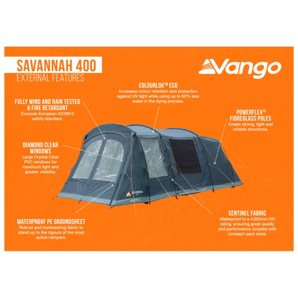 Vango - Savannah 400 Package - 4-personers telt