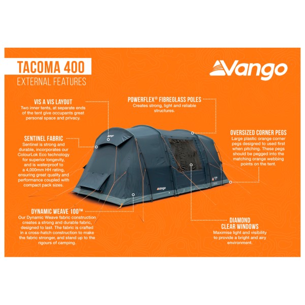 Vango - Tacoma 400 Package - 4-personers telt