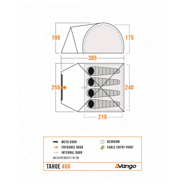 Vango - Tahoe 400 - 4-mannatält