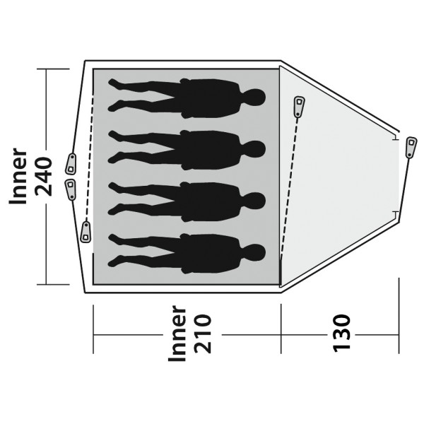 Outwell - Cloud 4 - 4-personers telt