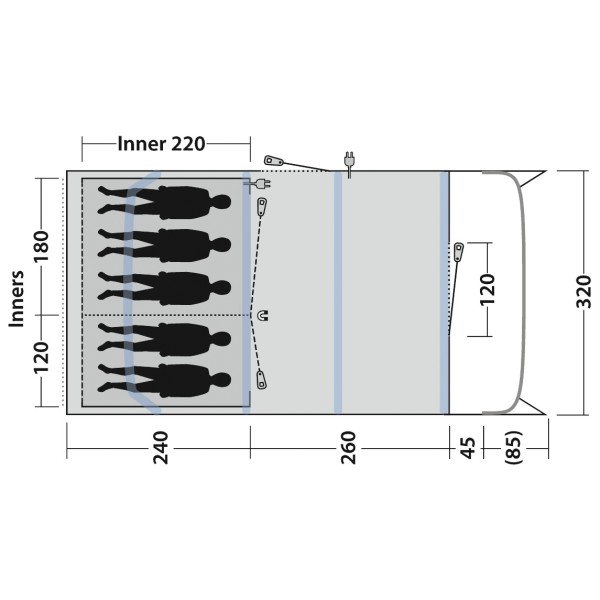 Outwell - Colorado 5 Air - 4-persoonstent